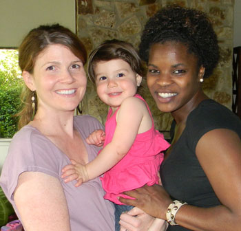 Jessica, Amelia (Jessica's daughter) and Brooke