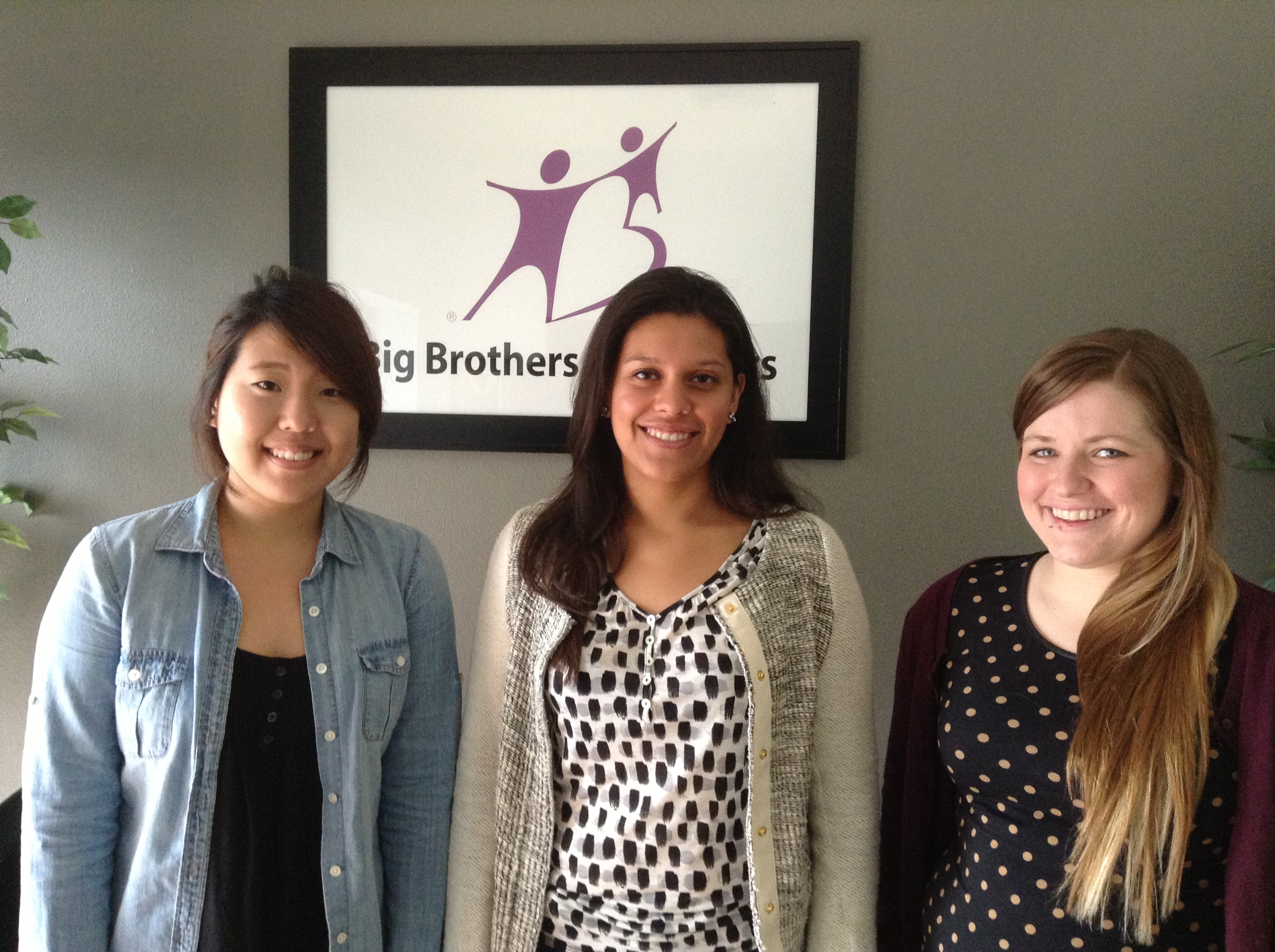 Our Interns: Christine, Grisell and Adrien.