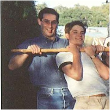 Big Brother Michael and Little Brother Donald joking around about 20 years ago.
